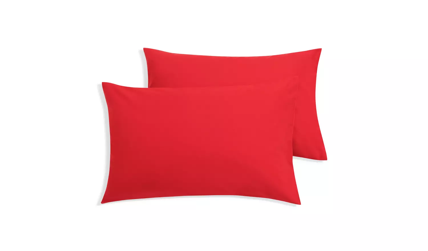 Habitat Soft and Cosy Brushed Cotton Pillowcase Pair - Red