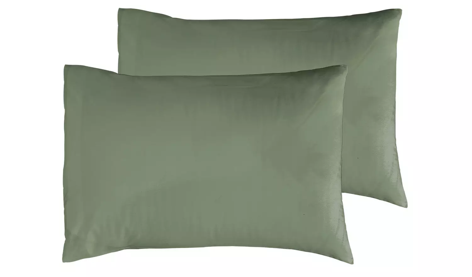 Habitat Cotton Rich 180 TC Standard Pillowcases 2 Pack-Green