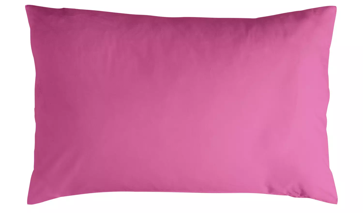 Habitat Polycotton Plain Standard Pillowcase Pair - Cerise