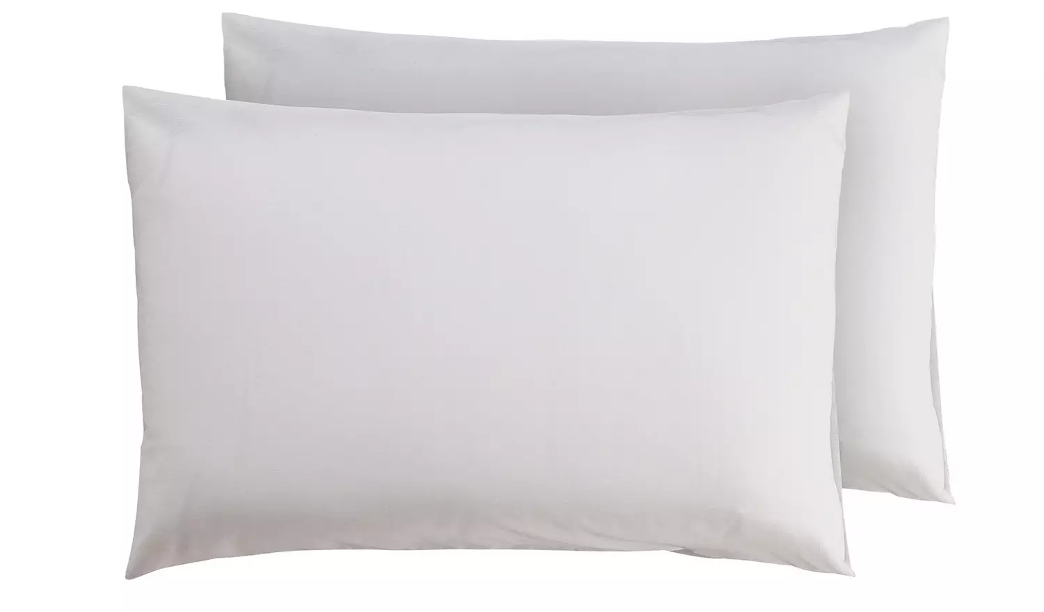 Argos Home Plain Standard Pillowcase Pair - White