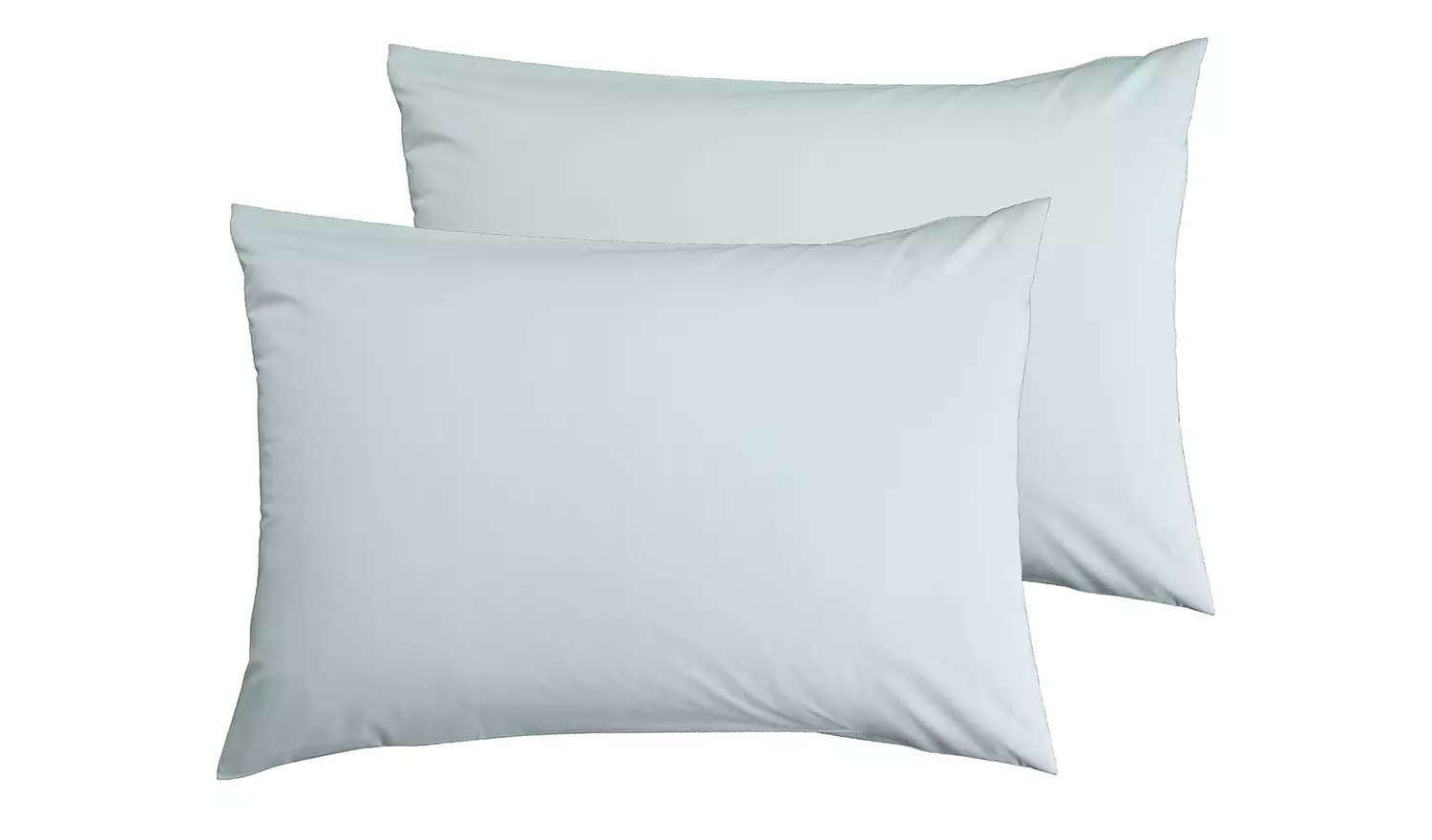 Habitat Cotton Rich 180 TC Standard Pillowcase Pair-Duck Egg