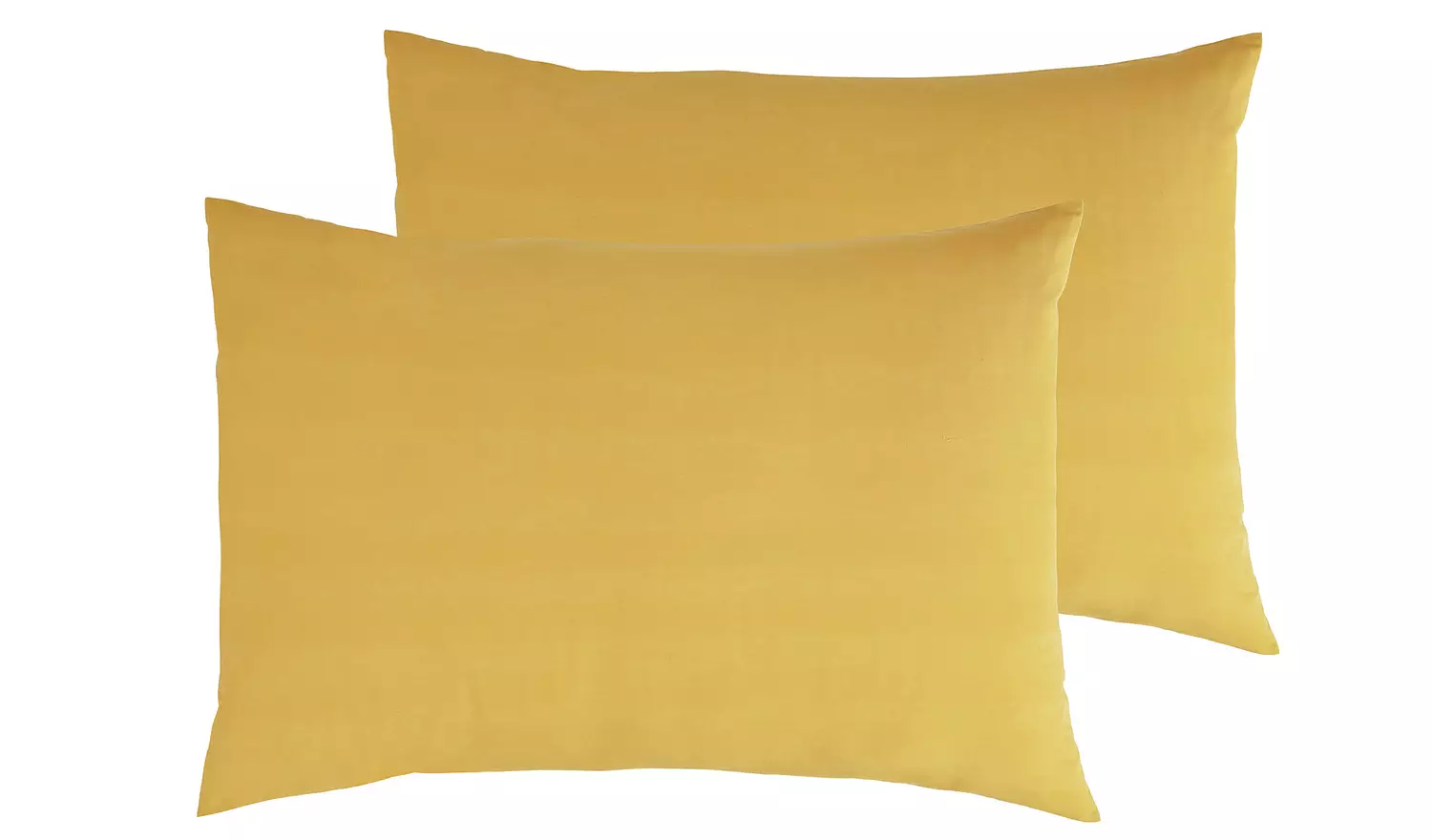 Habitat Cotton Rich 180 TC Standard Pillowcase Pair- Mustard