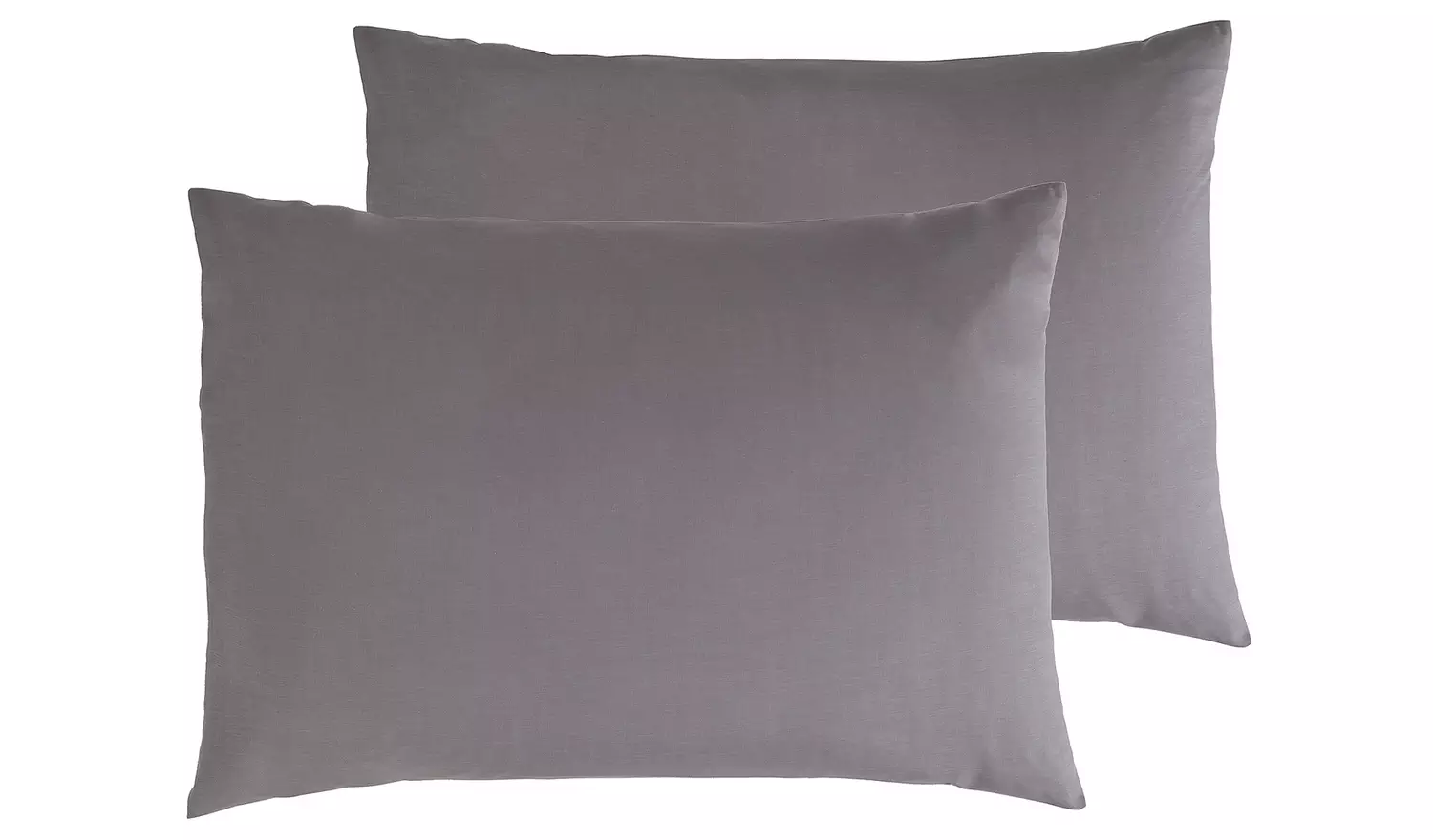 Habitat Cotton Rich 180 TC Standard Pillowcase Pair-Charcoal