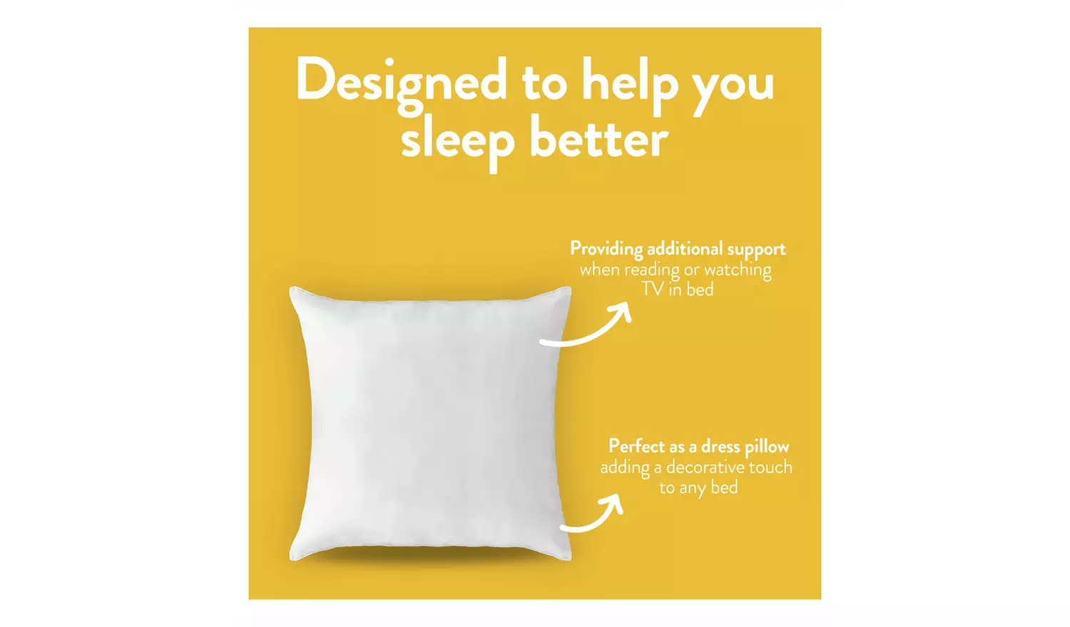 Slumberdown Continental Square Medium Pillow