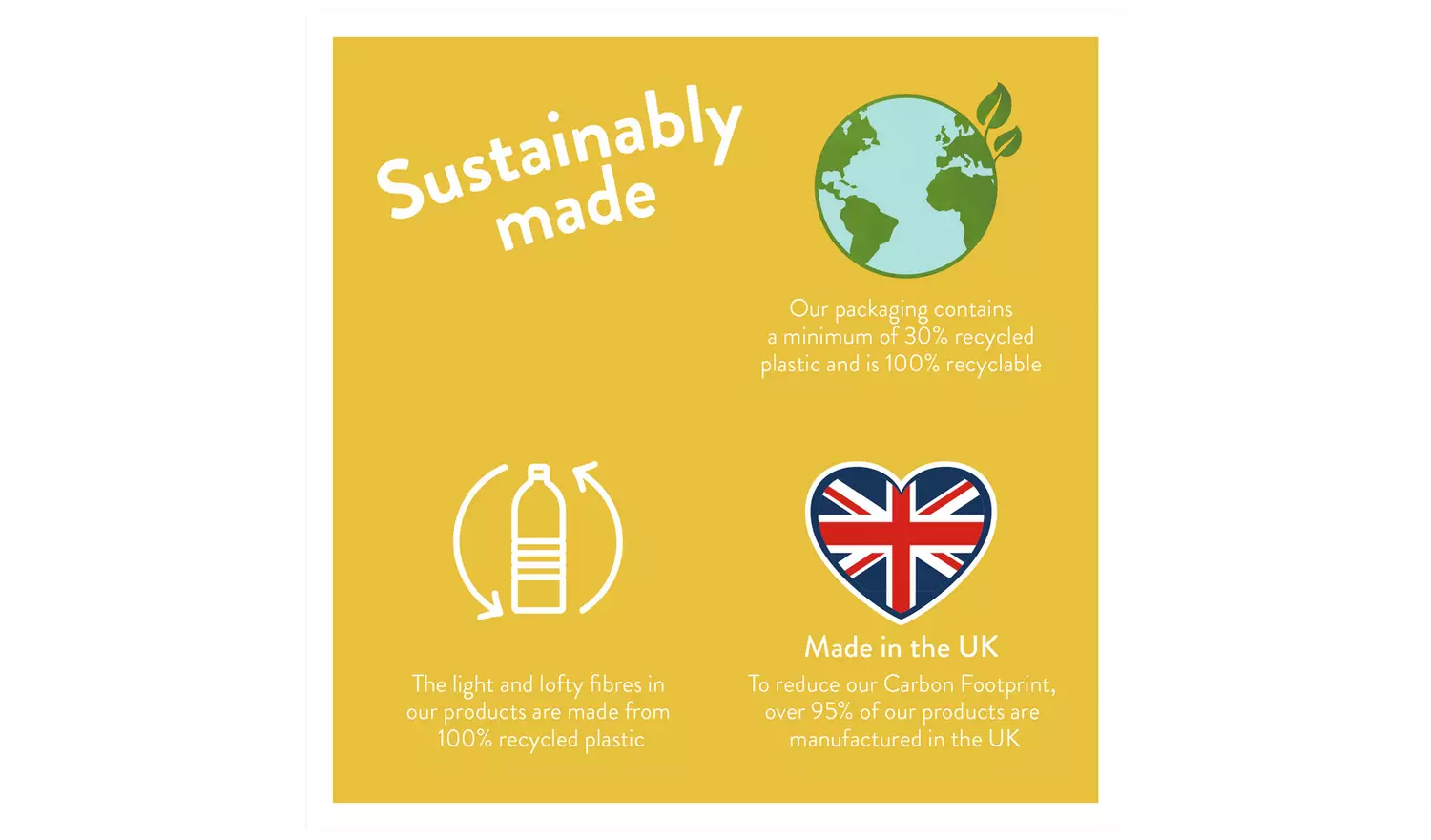 Slumberdown Continental Square Medium Pillow