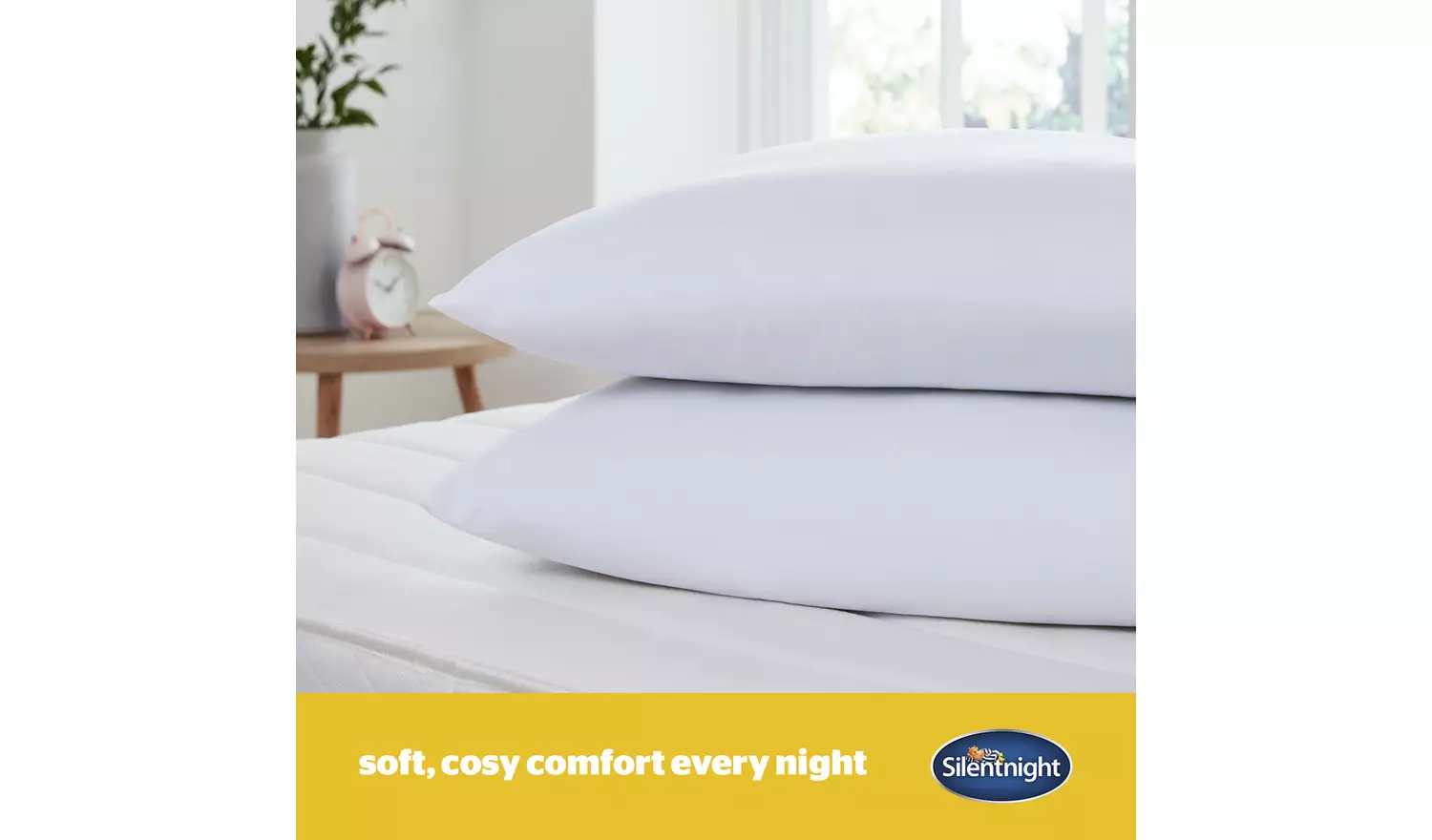Silentnight Essentials Rolled Soft Pillow - 2 Pack