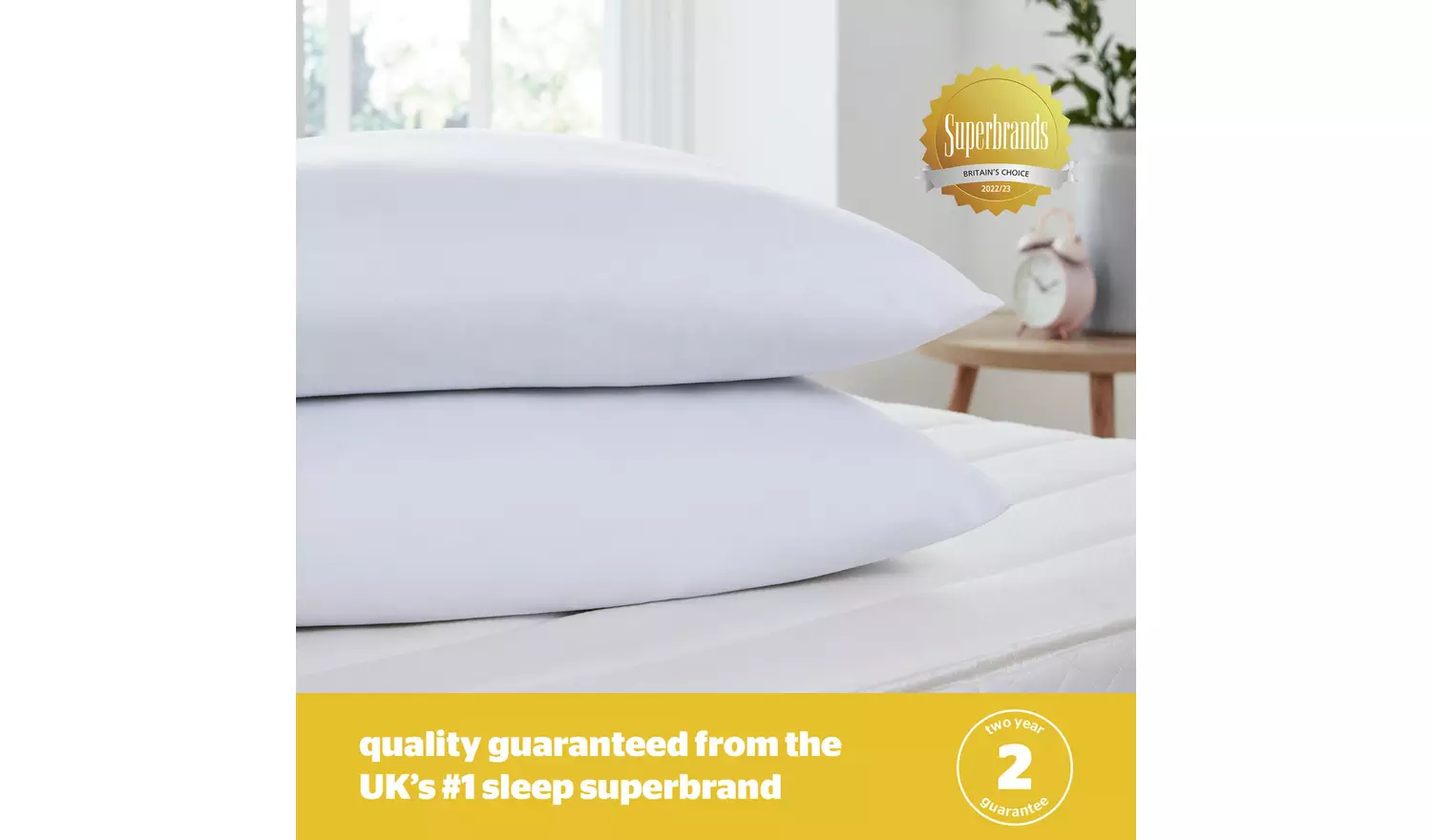 Silentnight Essentials Rolled Soft Pillow - 2 Pack