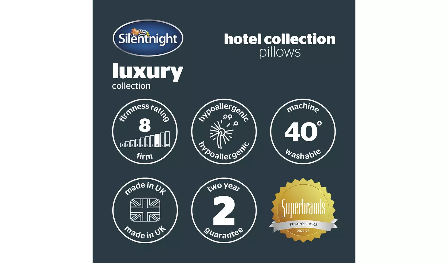 Silentnight Hotel Collection Firm Pillow - 2 Pack