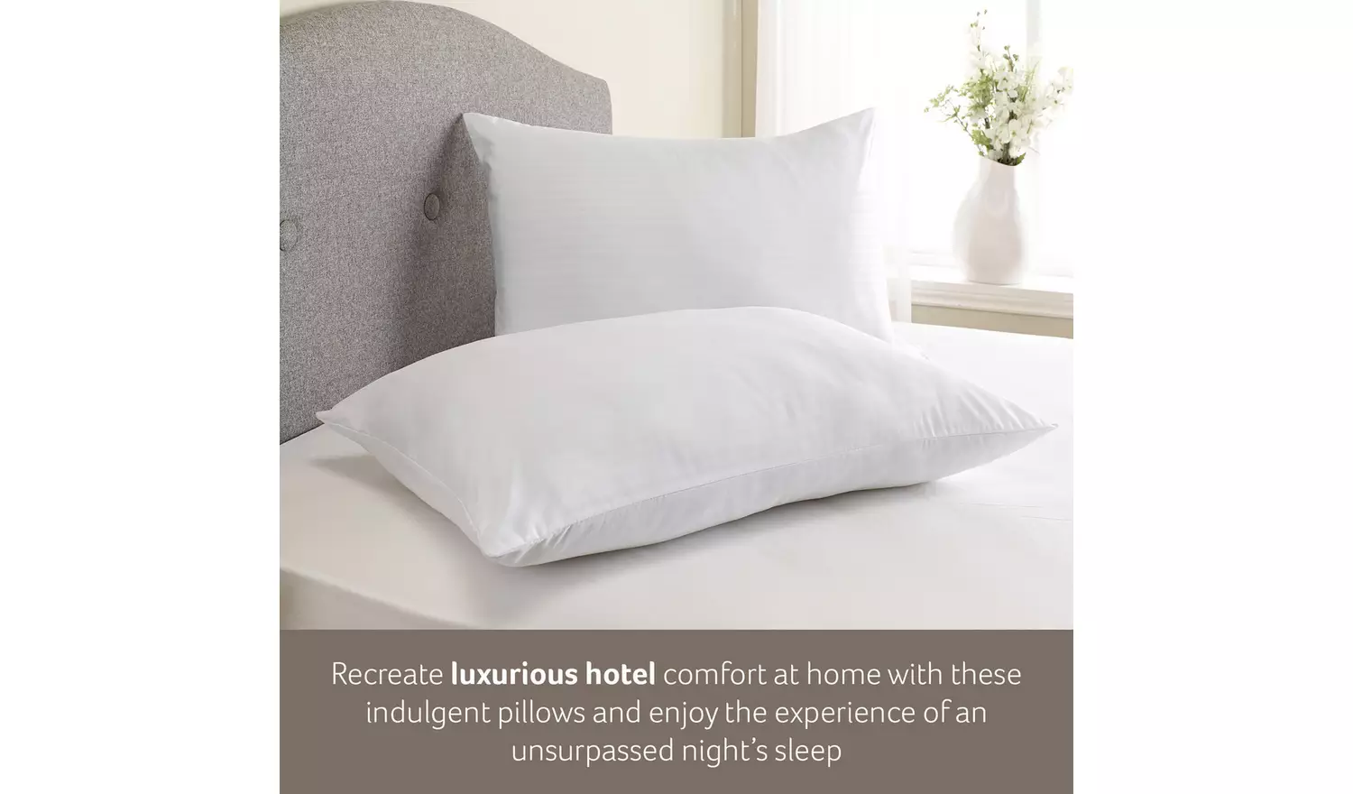 Snuggledown Luxurious Hotel Medium Pillow - 2 Pack