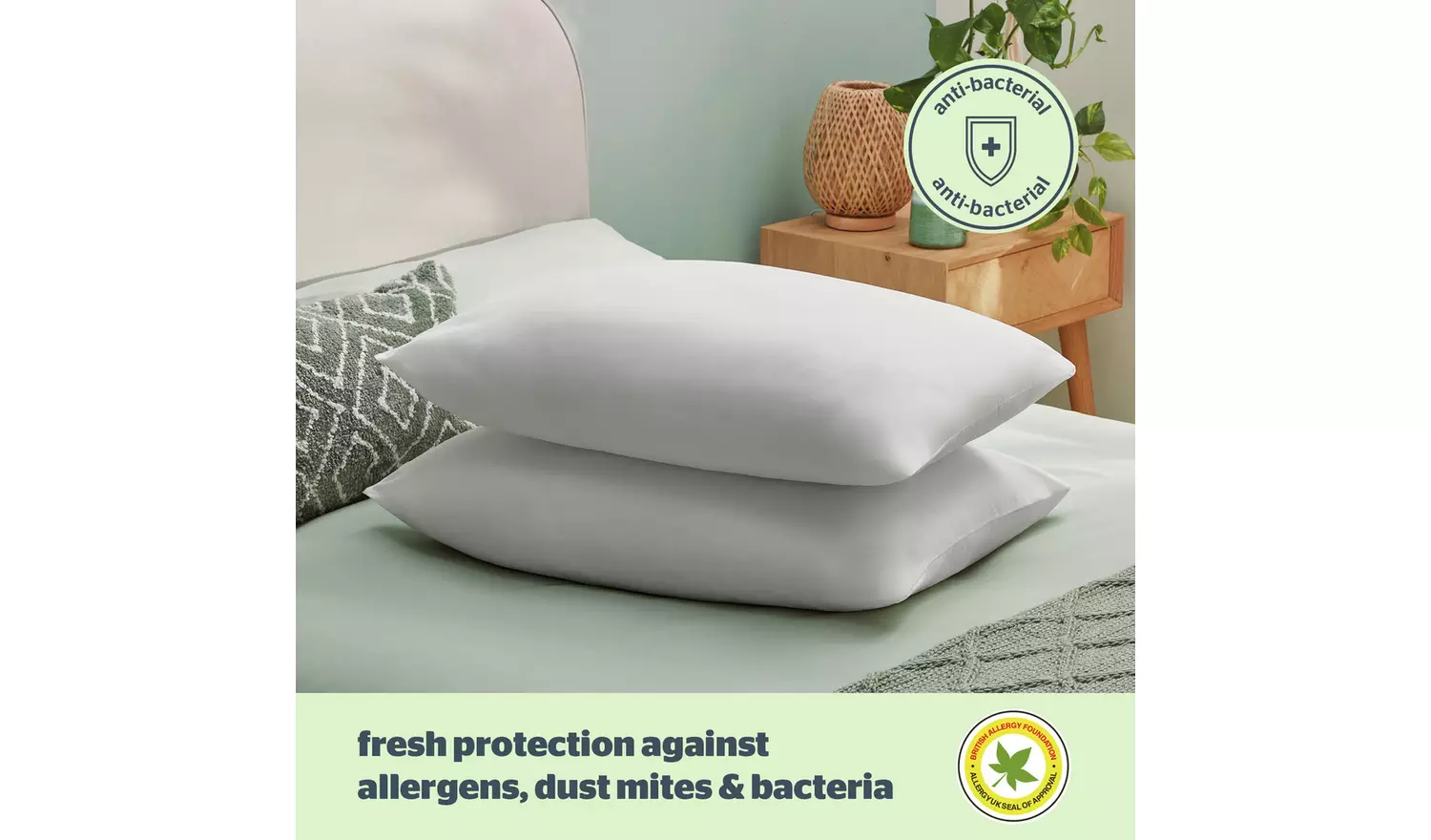 Silentnight Anti Allergy Front Soft Pillows - 2 Pack