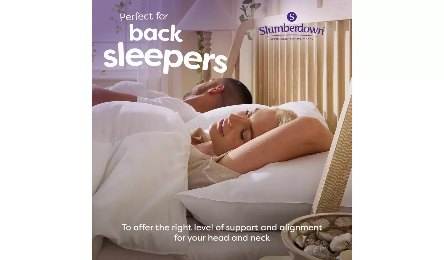 Slumberdown Soft and Huggable Medium/ Soft Pillow - 2 Pack