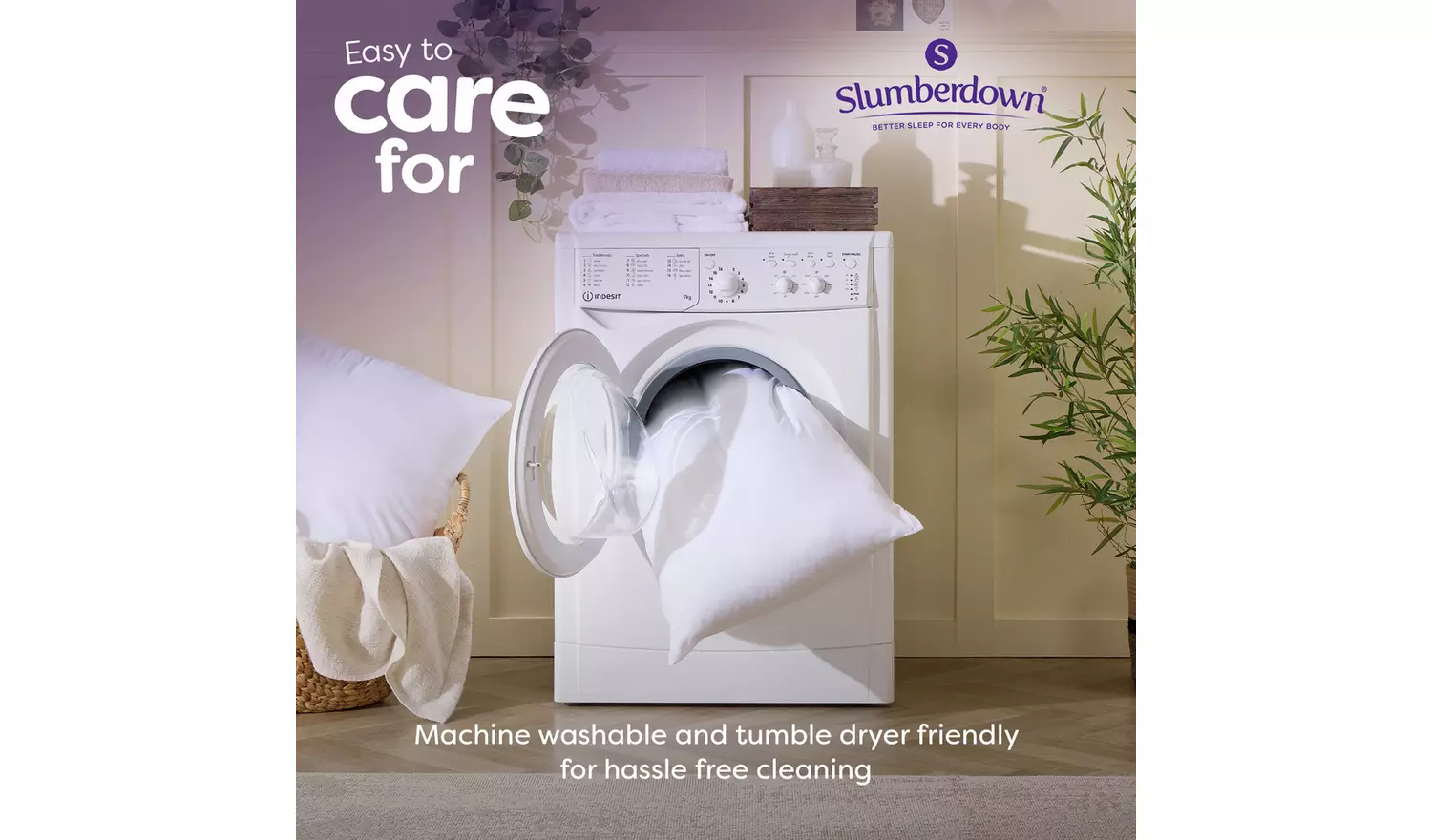 Slumberdown Soft and Huggable Medium/ Soft Pillow - 2 Pack