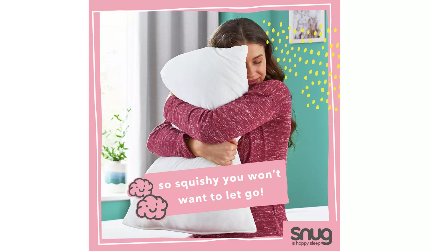Snug Marshmallow Hollowfibre Medium Soft Pillow