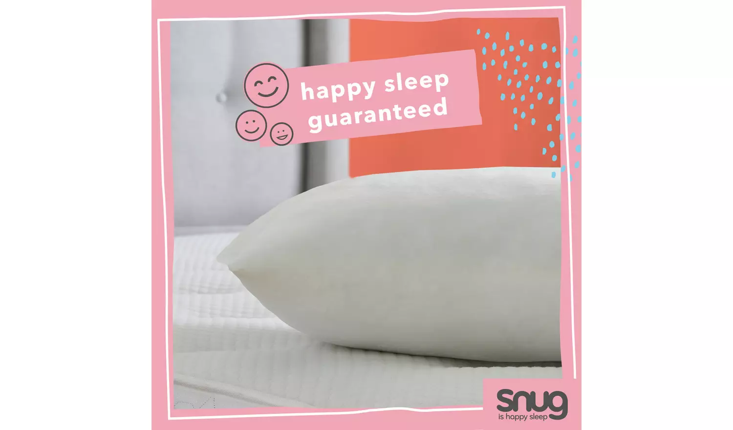 Snug Marshmallow Hollowfibre Medium Soft Pillow