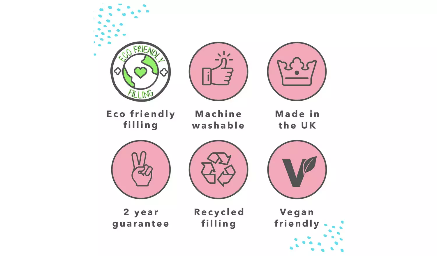 Snug Marshmallow Hollowfibre Medium Soft Pillow