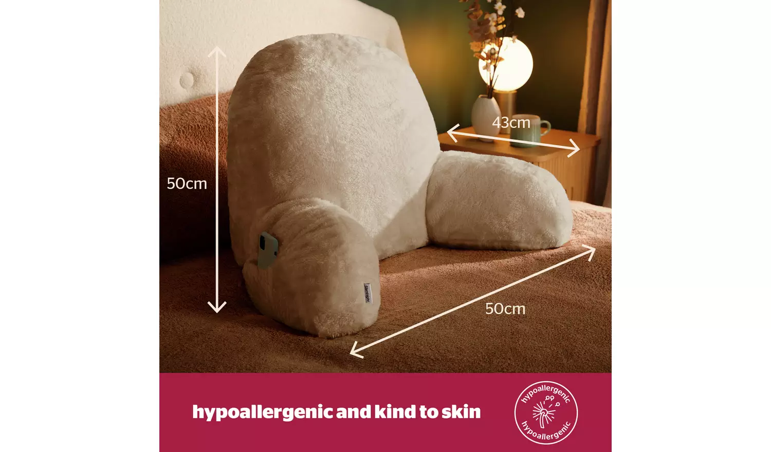 Silentnight Cosy Cuddles Cuddle Pillow - Natural