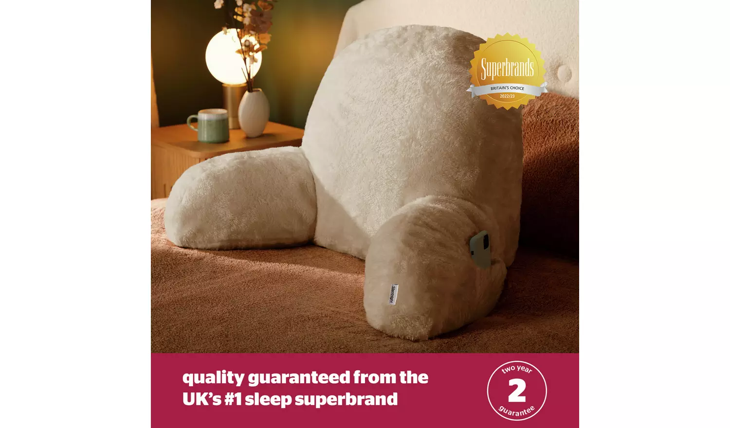 Silentnight Cosy Cuddles Cuddle Pillow - Natural