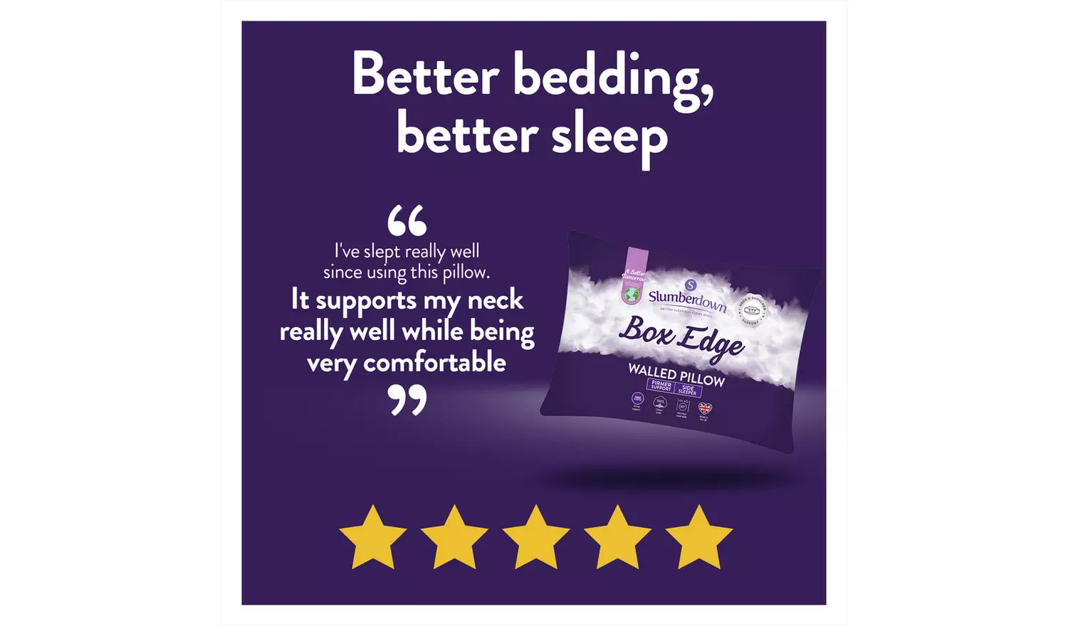 Slumberdown Box Edge Firm Pillow