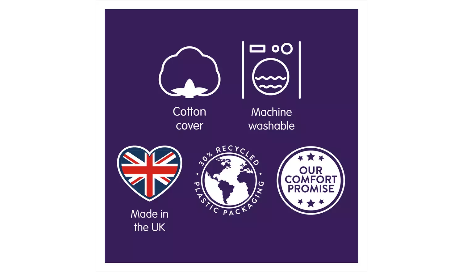 Slumberdown Box Edge Firm Pillow