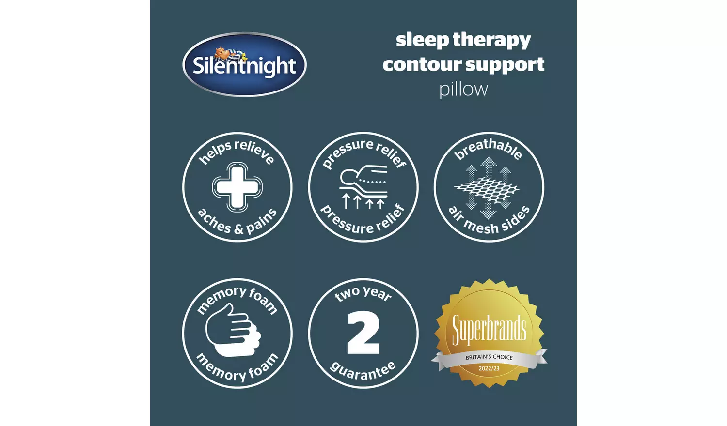 Silentnight Sleep Therapy Contour Support Pillow