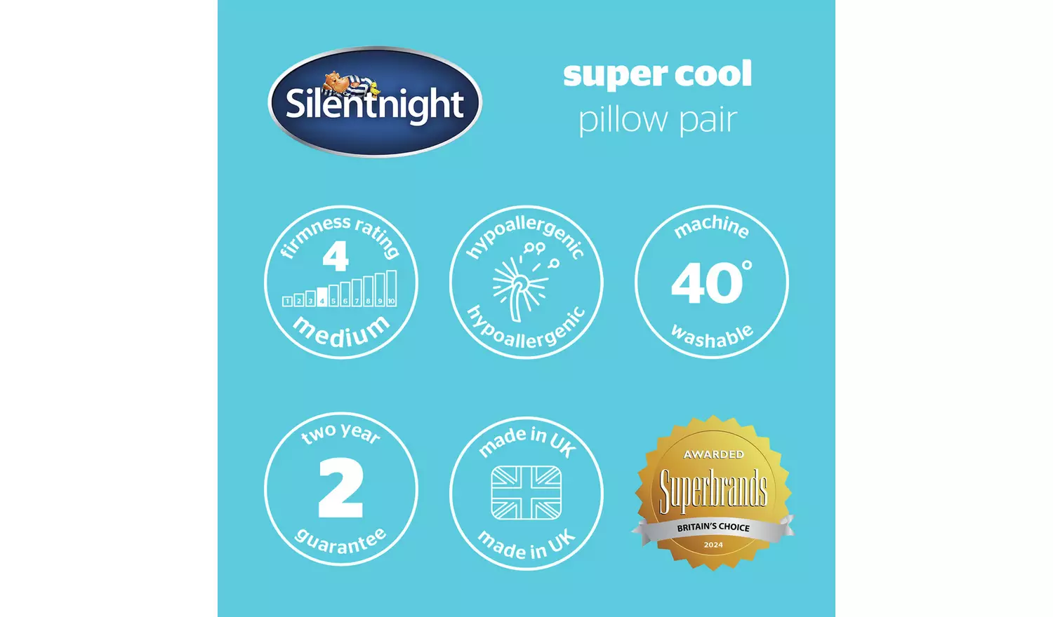 Silentnight Super Cool Soft Pillow - 2 Pack