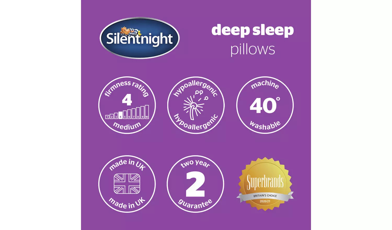 Silentnight Deep Sleep Medium/ Soft Pillow