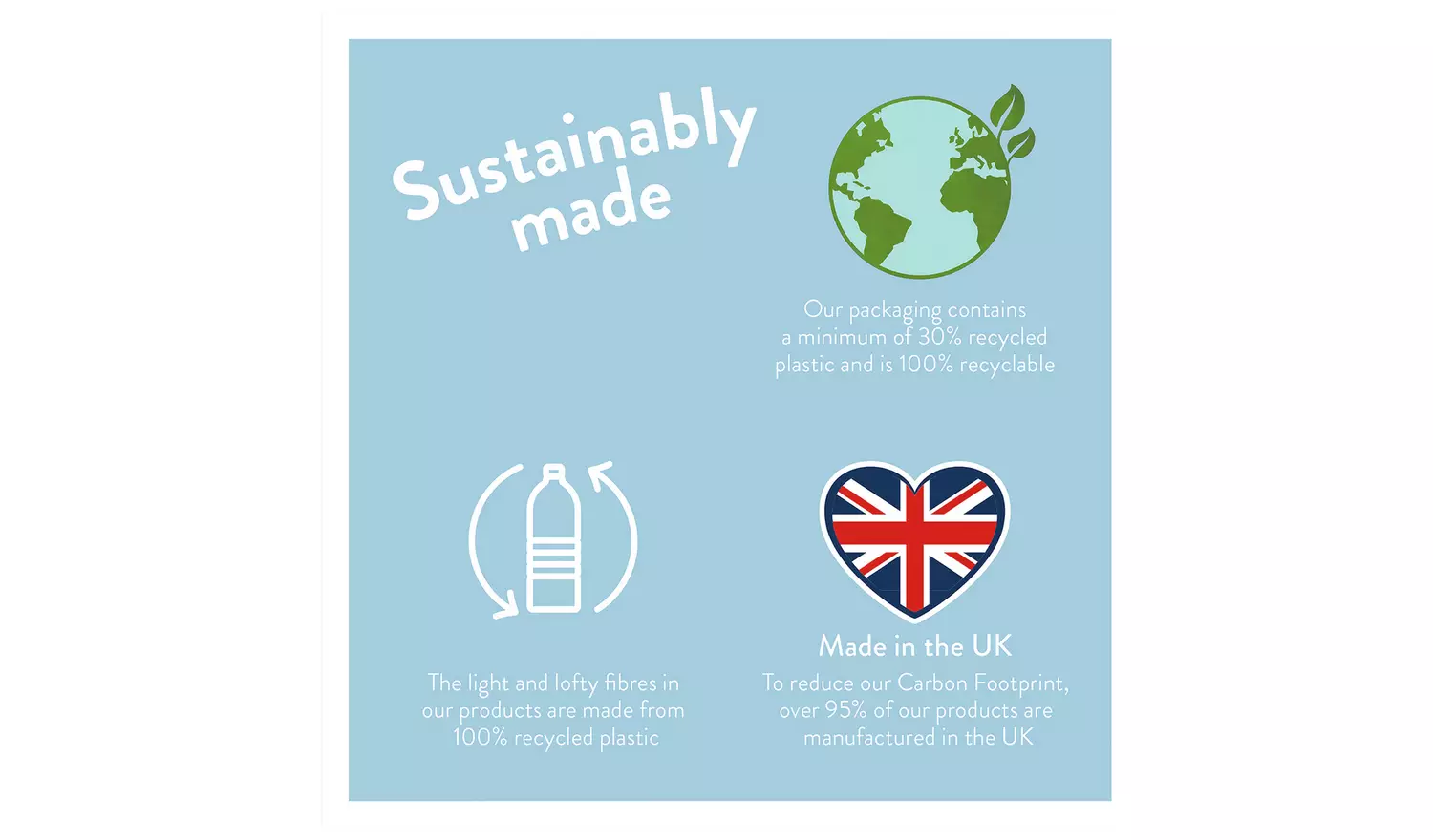 Slumberdown Cotton Comfort Medium Pillow - 2 Pack