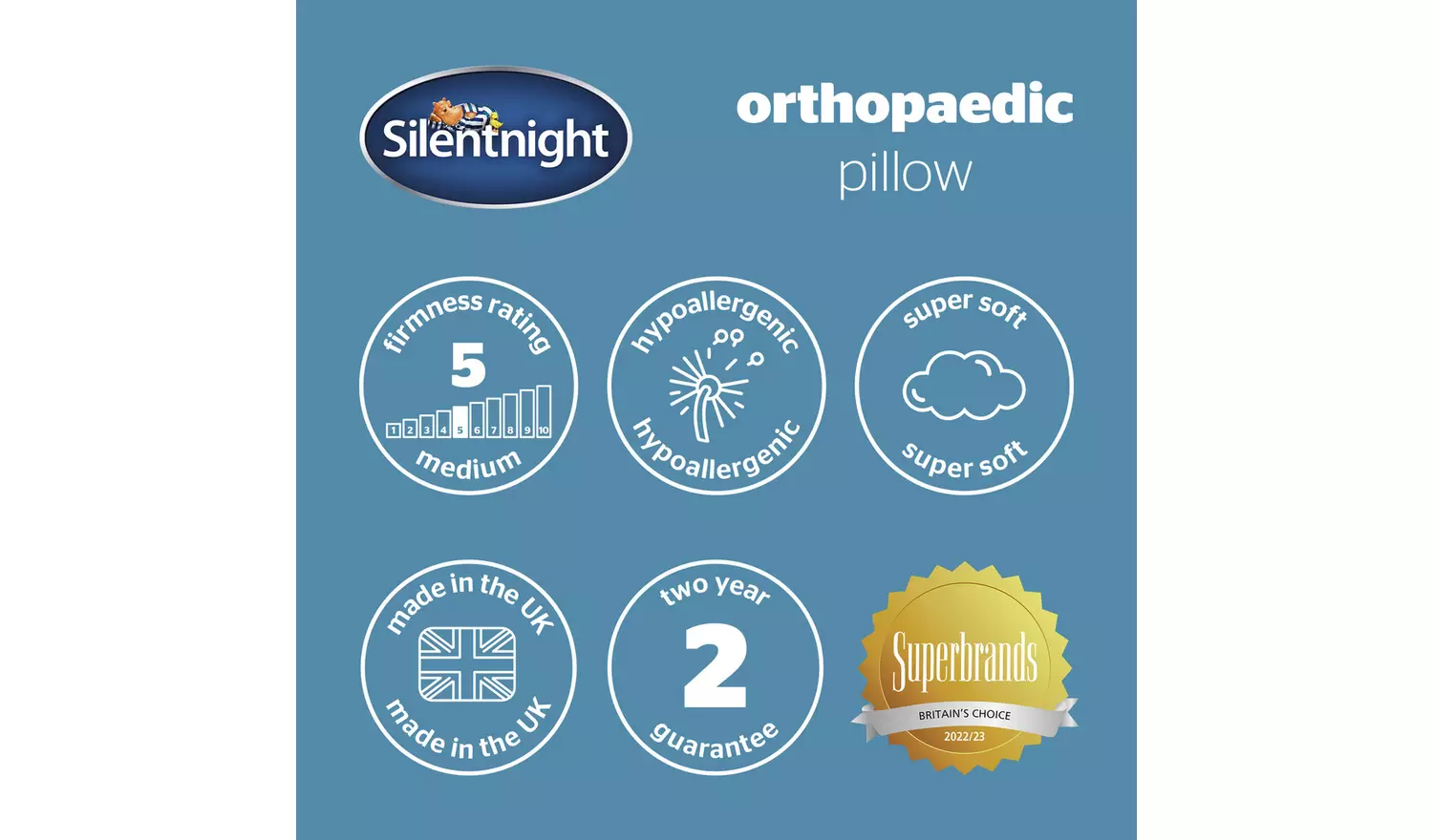 Silentnight Orthopaedic Medium Support Pillow