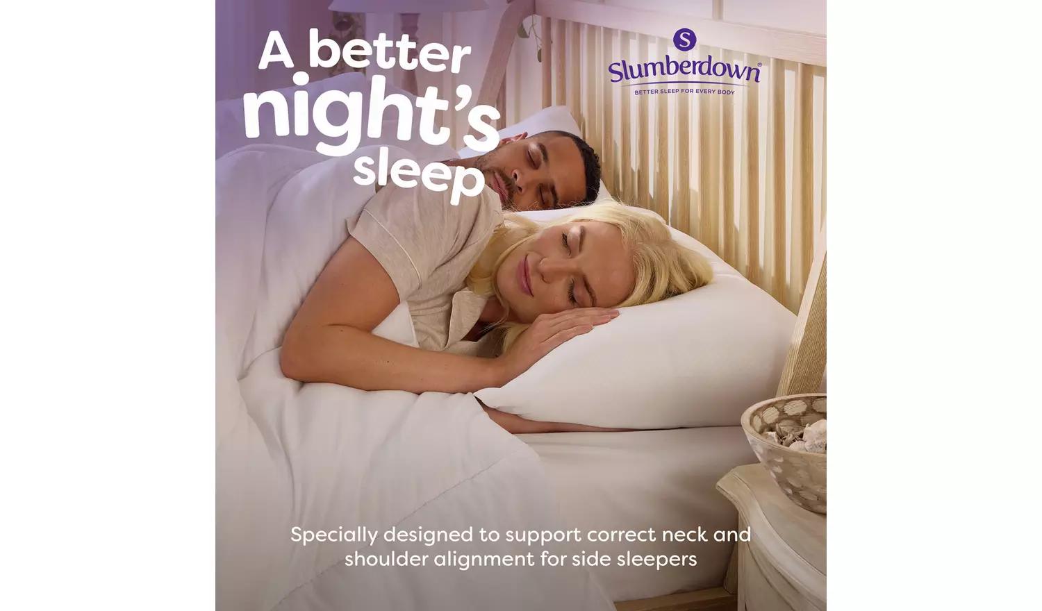 Slumberdown Support Firm Pillow - 2 Pack