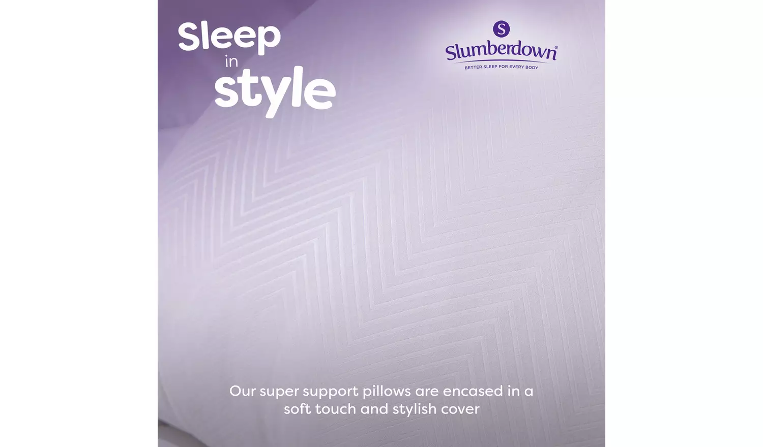 Slumberdown Support Firm Pillow - 2 Pack