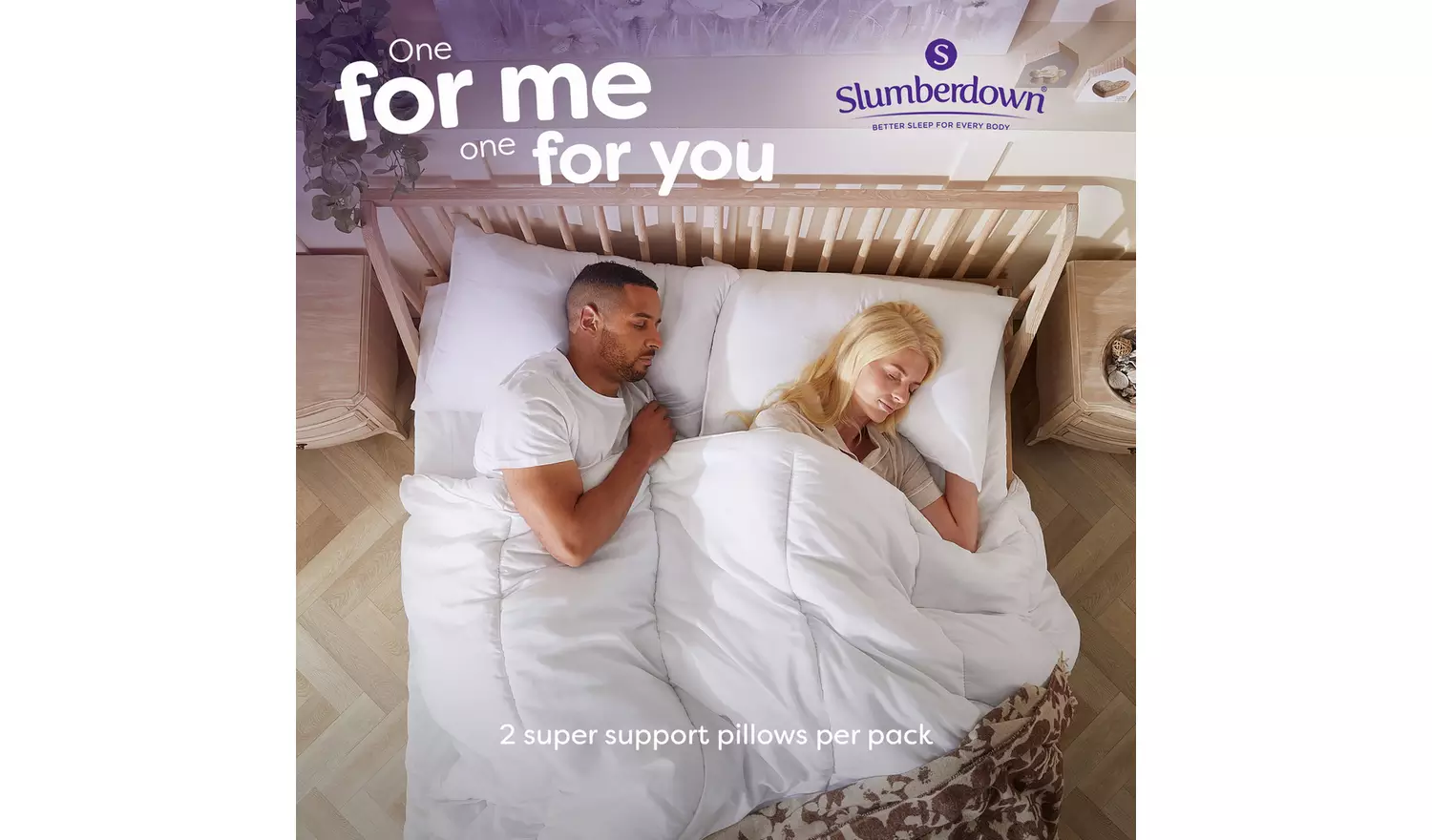Slumberdown Support Firm Pillow - 2 Pack