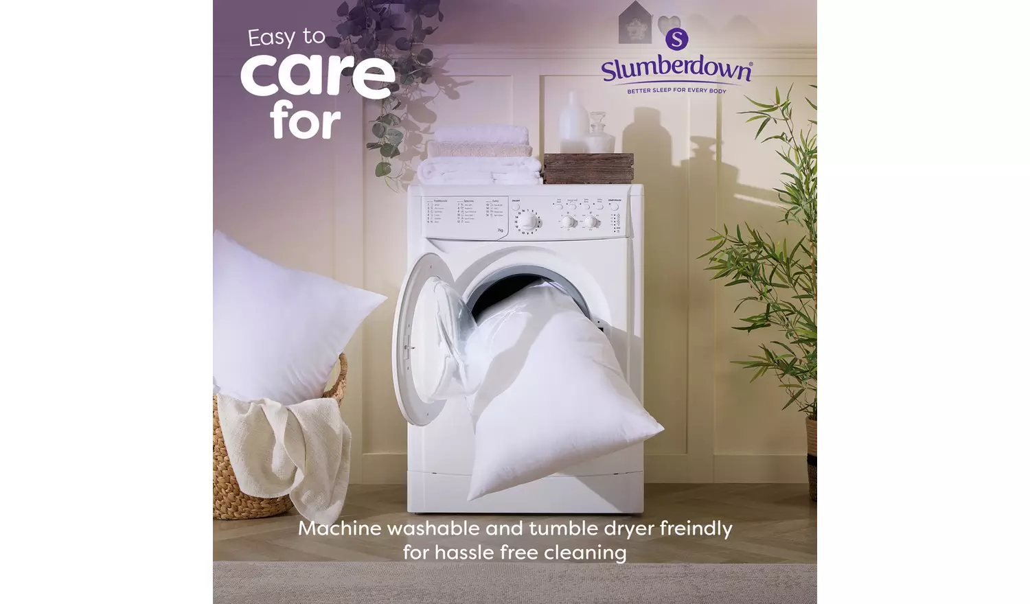 Slumberdown Support Firm Pillow - 2 Pack