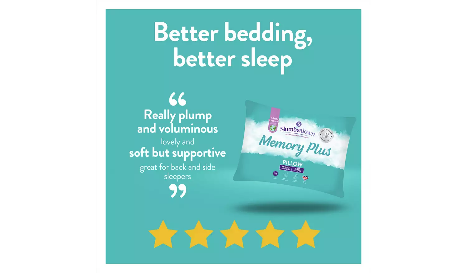 Slumberdown Memory Plus Firm Pillow