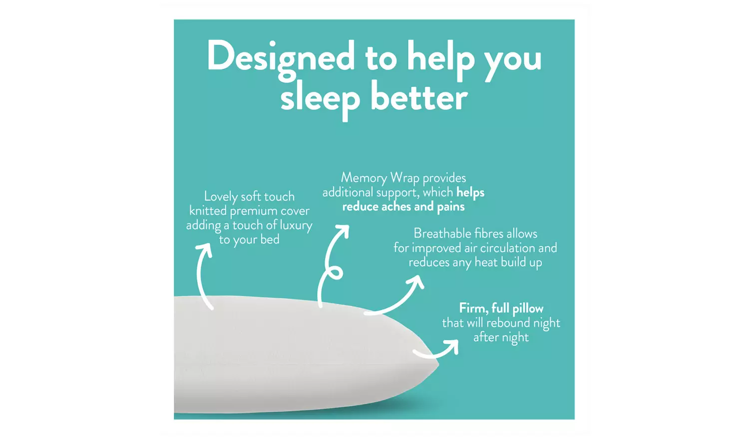Slumberdown Memory Plus Firm Pillow