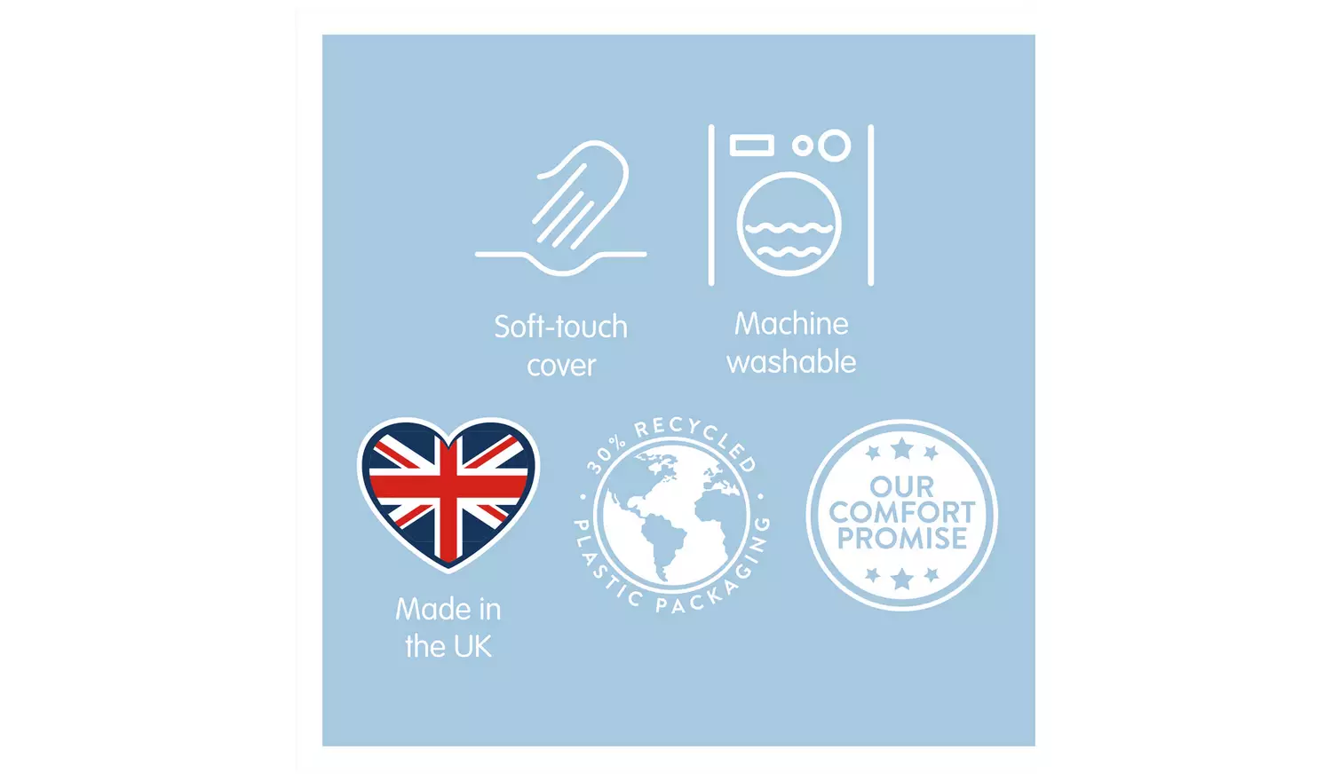 Slumberdown Summer Cool Medium Support Pillow - 2 Pack