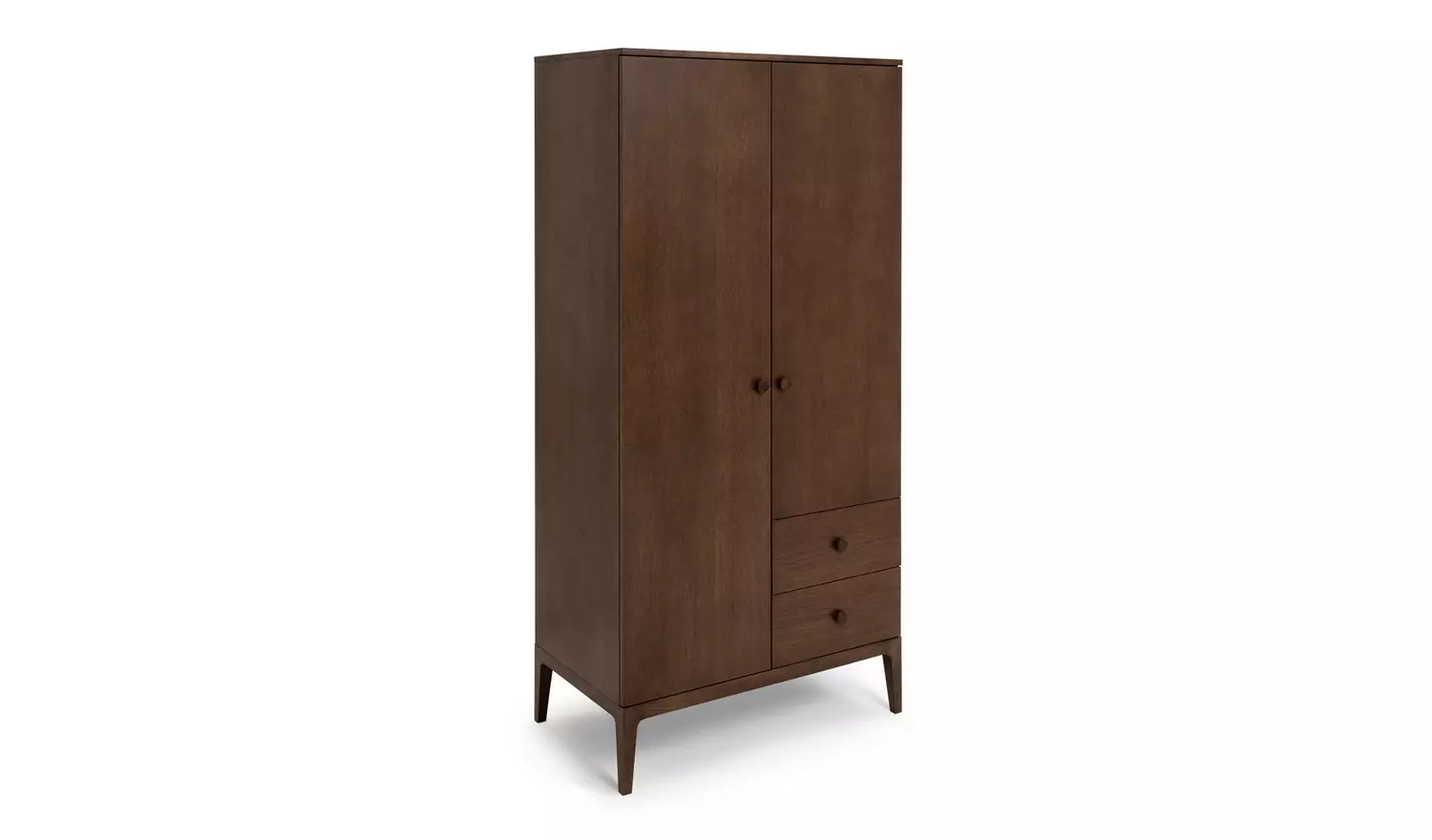 Habitat Loxley 3 Piece 2 Door Wardrobe Set - Walnut