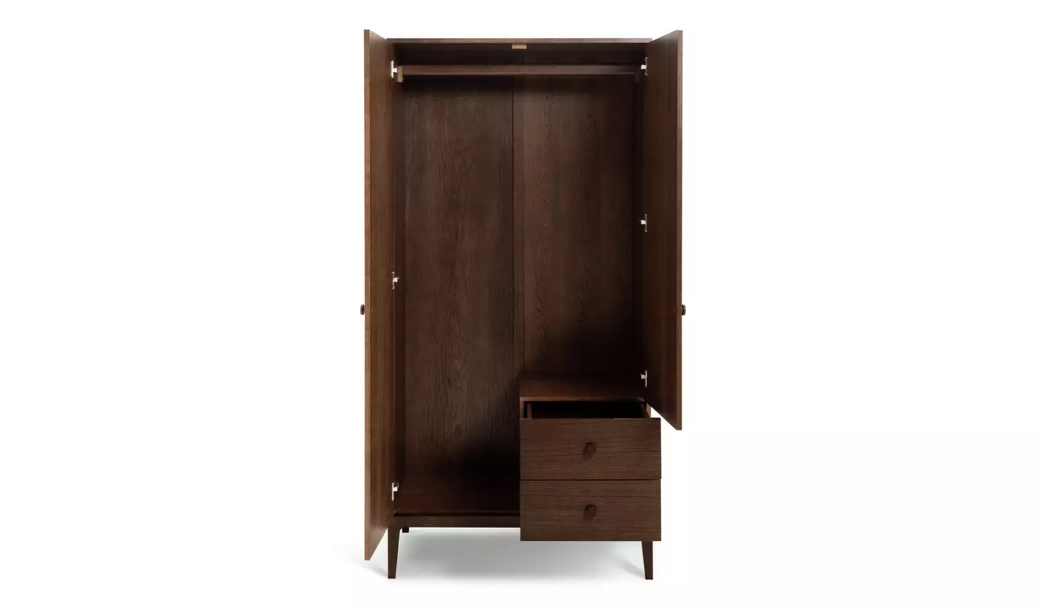 Habitat Loxley 3 Piece 2 Door Wardrobe Set - Walnut