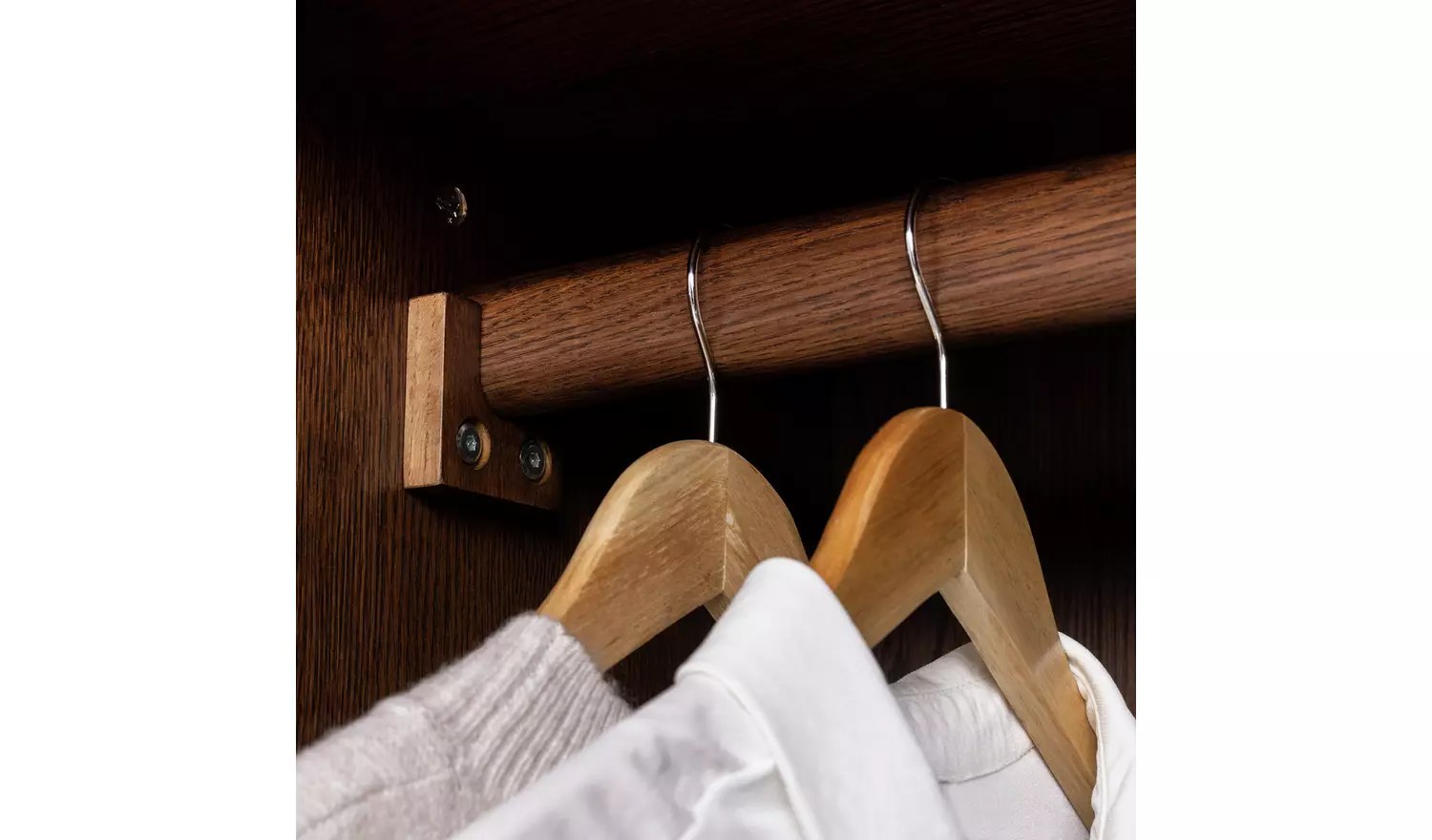 Habitat Loxley 3 Piece 2 Door Wardrobe Set - Walnut