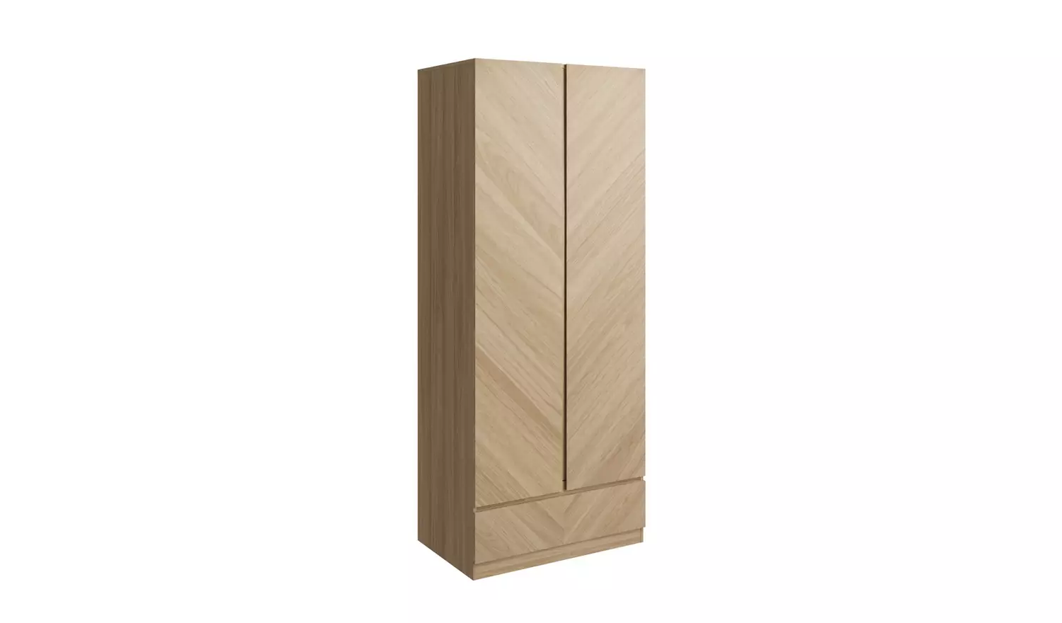 GFW Catania 3 Piece 2 Door Wardrobe Set - Oak