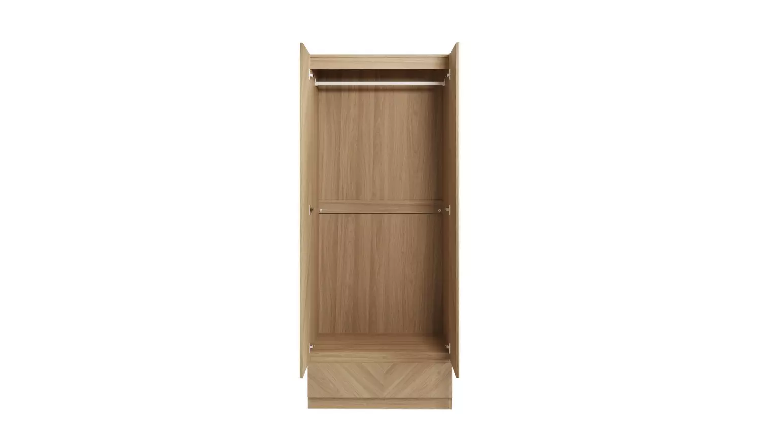 GFW Catania 3 Piece 2 Door Wardrobe Set - Oak