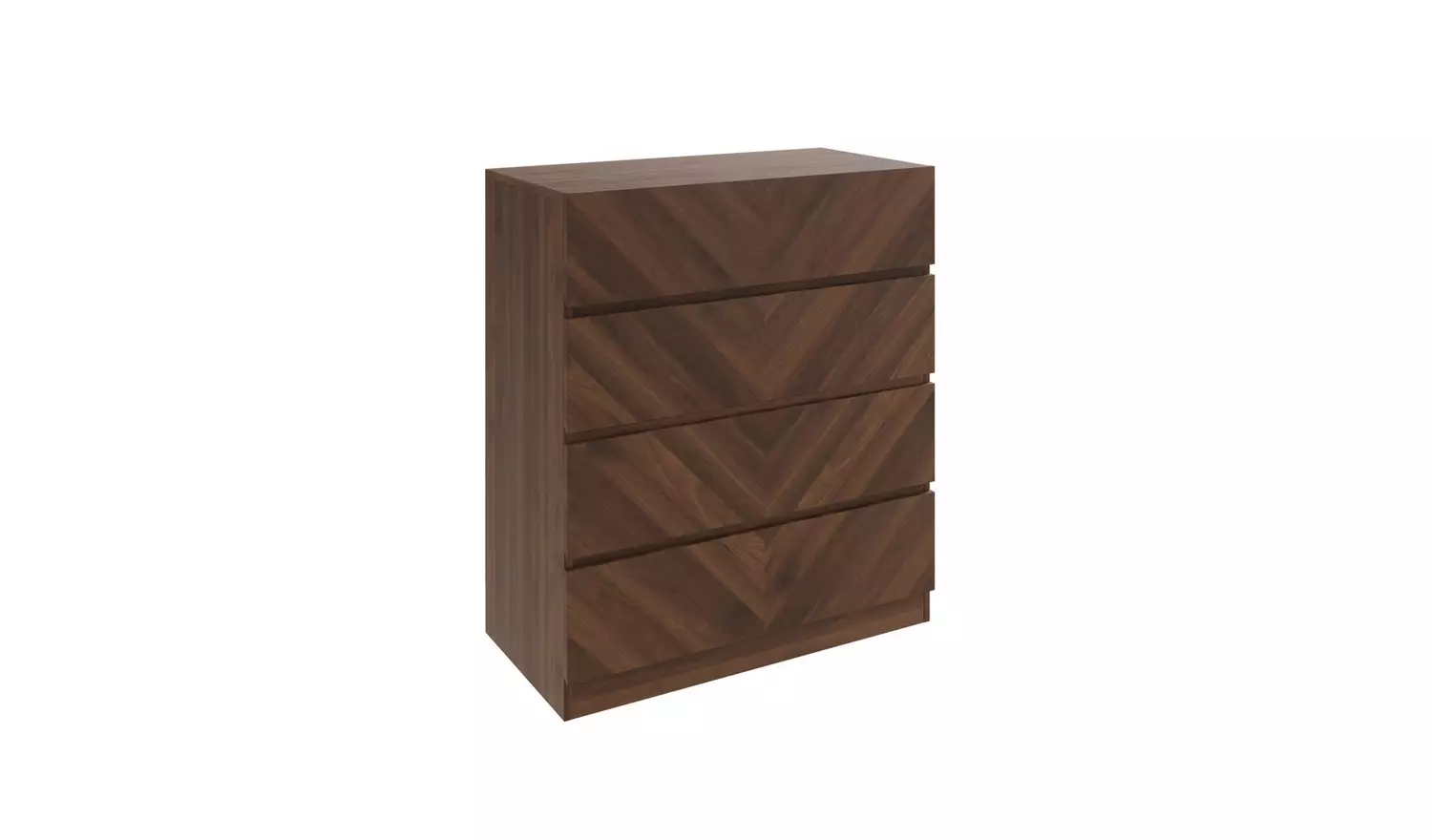 GFW Catania 4 Piece 3 Door Wardrobe Set - Walnut