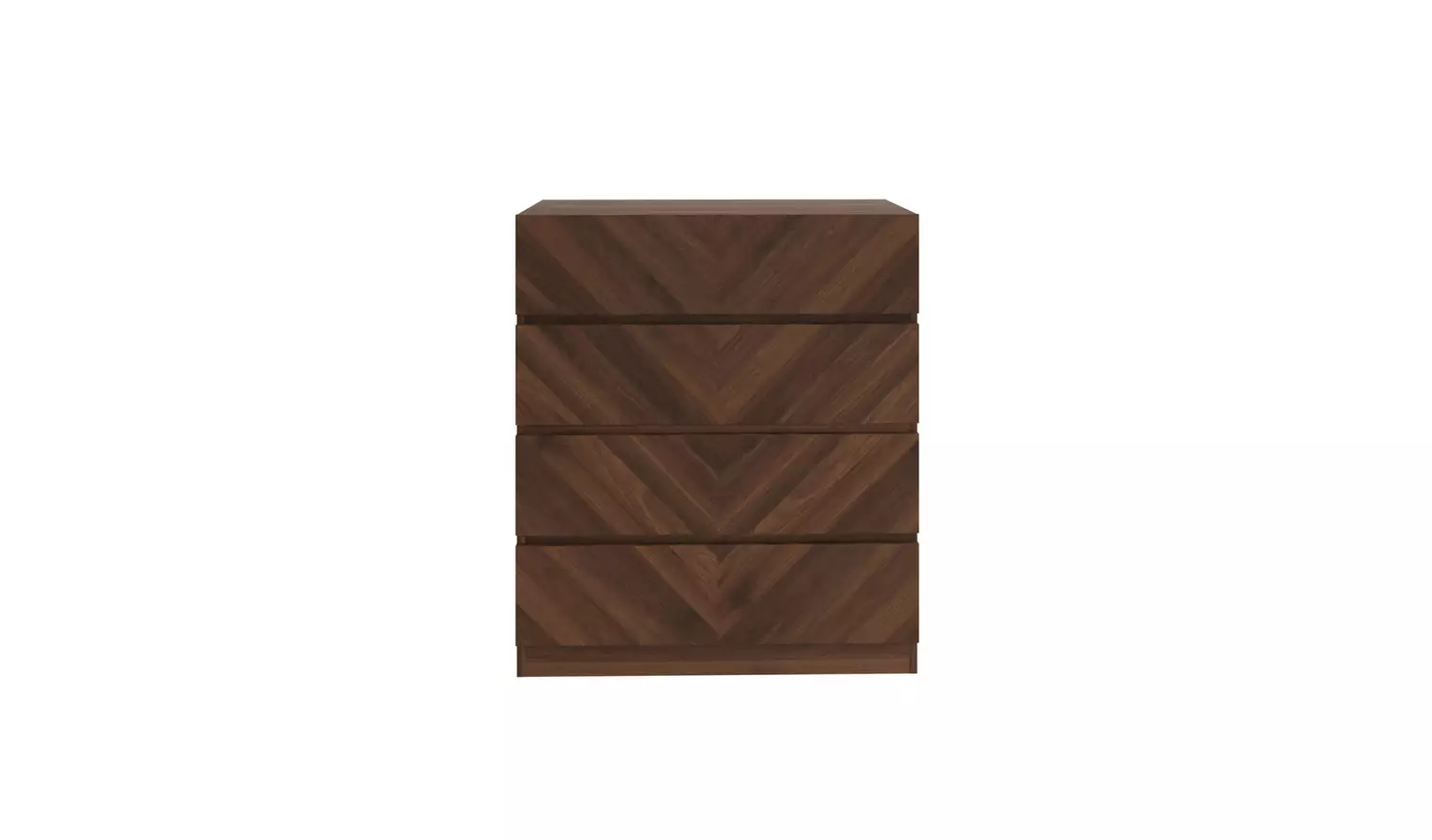 GFW Catania 4 Piece 3 Door Wardrobe Set - Walnut