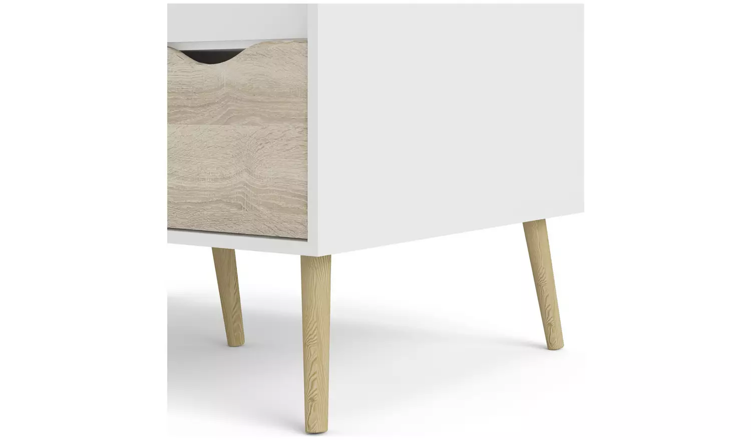 Tvilum Oslo 3 Piece 2 Door Wardrobe Set - White And Oak