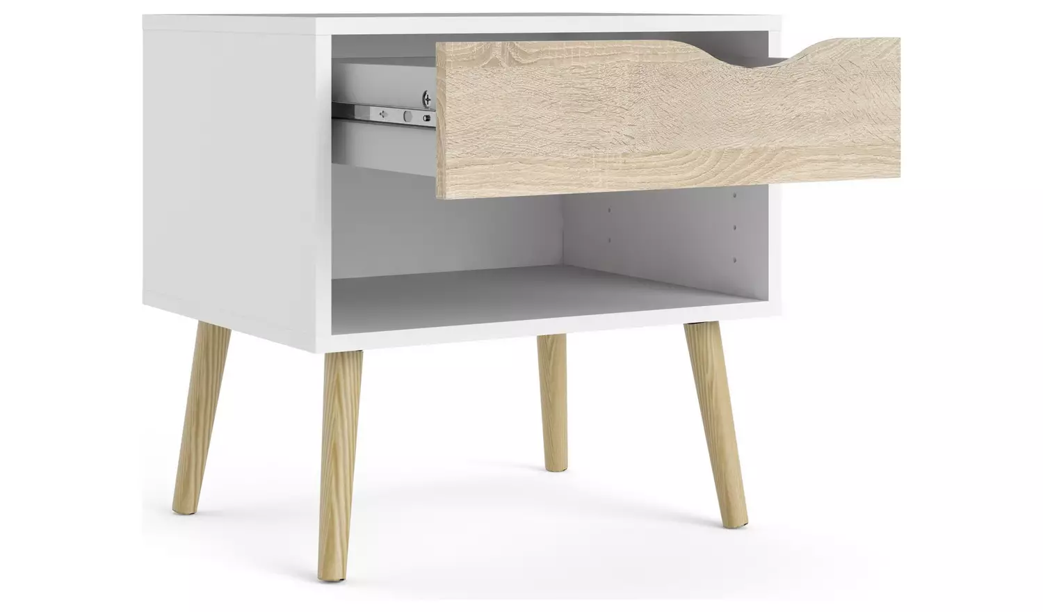 Tvilum Oslo 3 Piece 2 Door Wardrobe Set - White And Oak