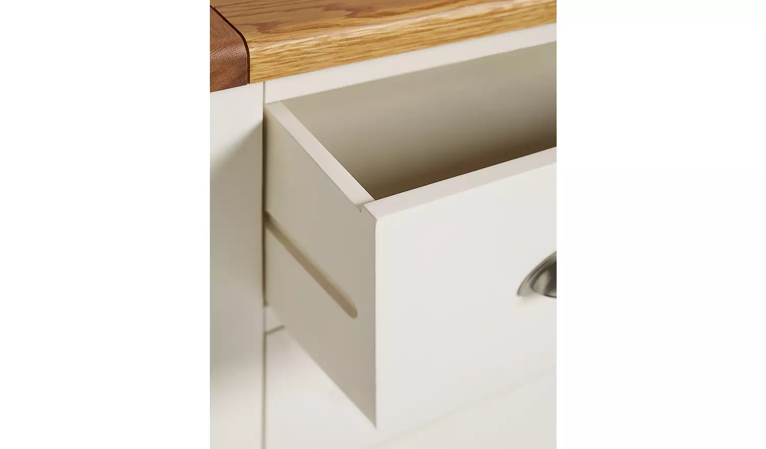 Argos Home Kent 2 Bedsides & 4 Drawer Set - Cream& Oak