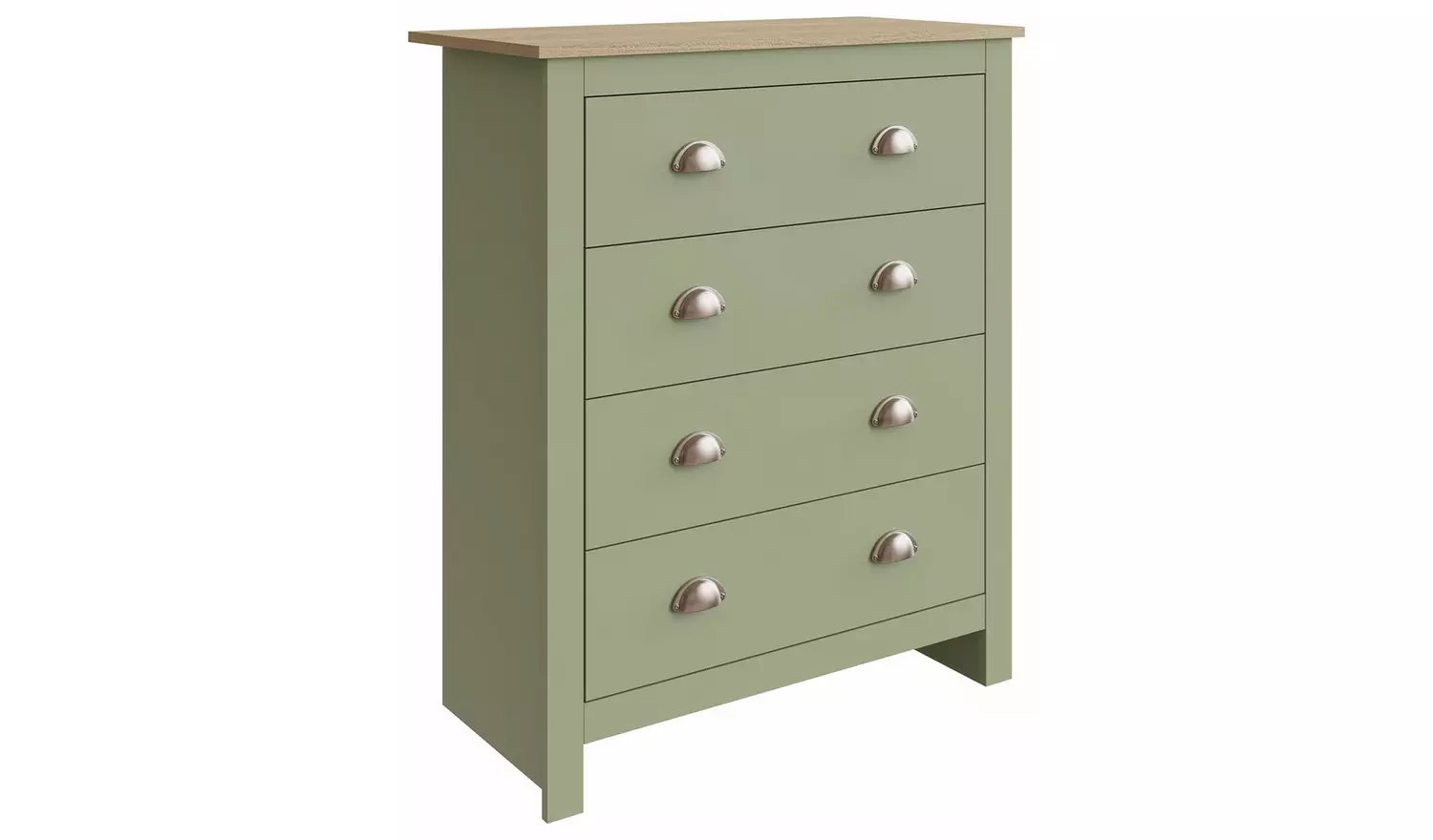 GFW Lancaster 3 Piece 2 Door Wardrobe Set - Sage