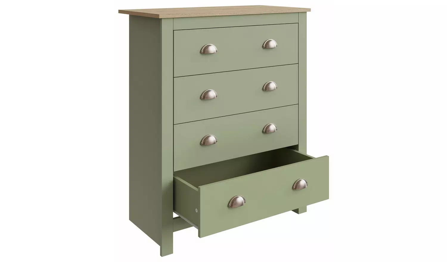 GFW Lancaster 3 Piece 2 Door Wardrobe Set - Sage