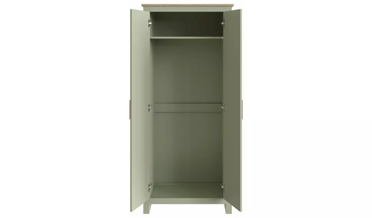 GFW Lancaster 3 Piece 2 Door Wardrobe Set - Sage