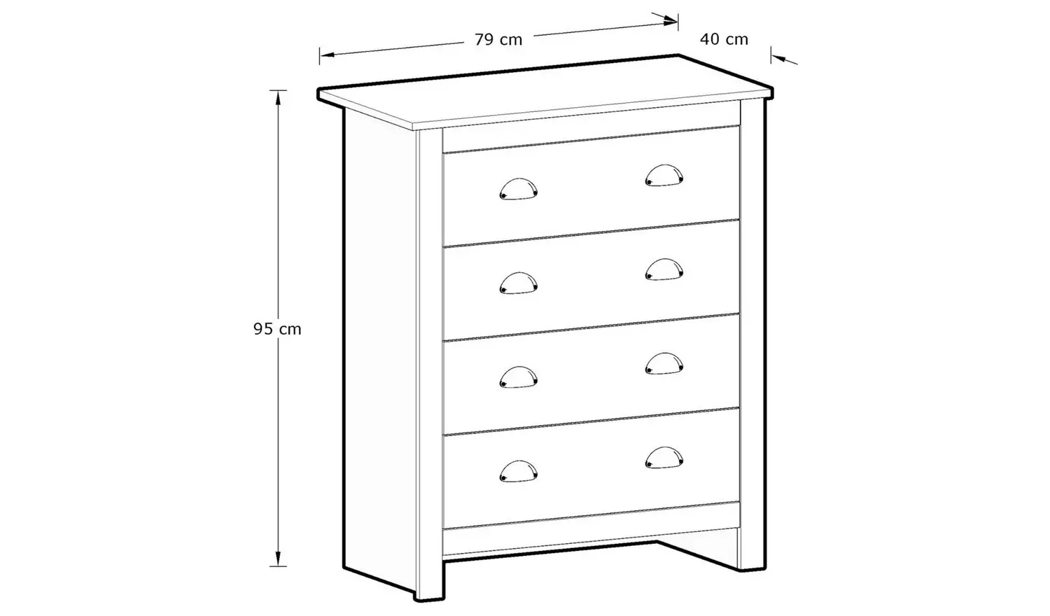 GFW Lancaster 3 Piece 2 Door Wardrobe Set - Sage