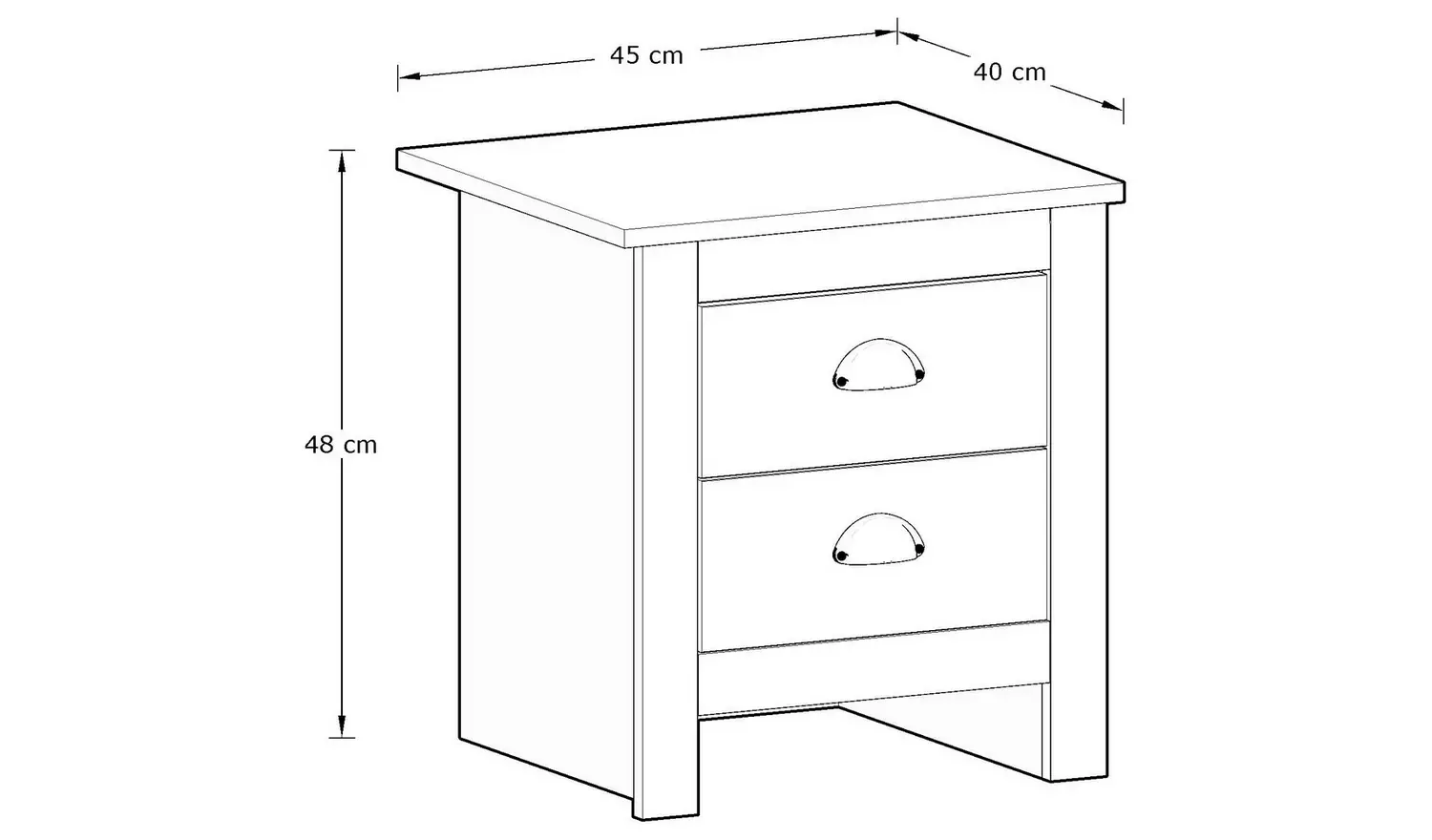 GFW Lancaster 3 Piece 2 Door Wardrobe Set - Sage